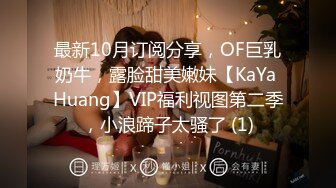 最新10月订阅分享，OF巨乳奶牛，露脸甜美嫩妹【KaYa Huang】VIP福利视图第二季，小浪蹄子太骚了 (1)