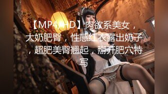 【MP4/HD】肉欲系美女，大奶肥臀，性感红衣露出奶子，超肥美臀翘起，掰开肥穴特写