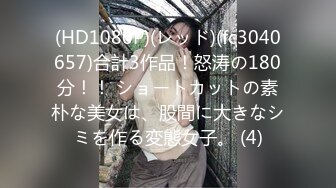 (HD1080P)(レッド)(fc3040657)合計3作品！怒涛の180分！！ ショートカットの素朴な美女は、股間に大きなシミを作る変態女子。 (4)